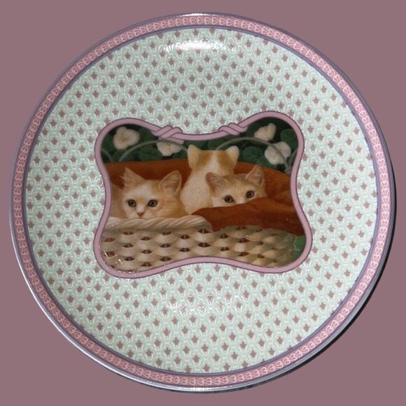 3 Kitten Lynn Hollyn’s Town & Country Collector Plate Toscany Japan - Picture 1 of 5